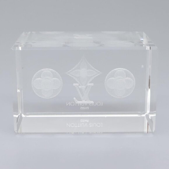 LOUIS VUITTON Paper weight Clear LV Auth 114607S - Picture 8 of 16